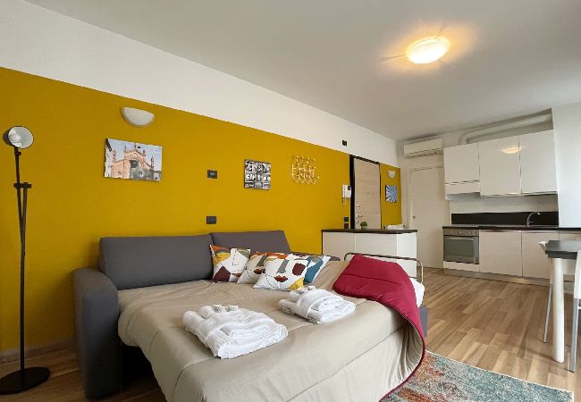Studio in Milano - Candiani Building - Bright & Modern Studio with Balcony  Studio in Milano - Candiani Building - Bright & Modern Studio with Balcony