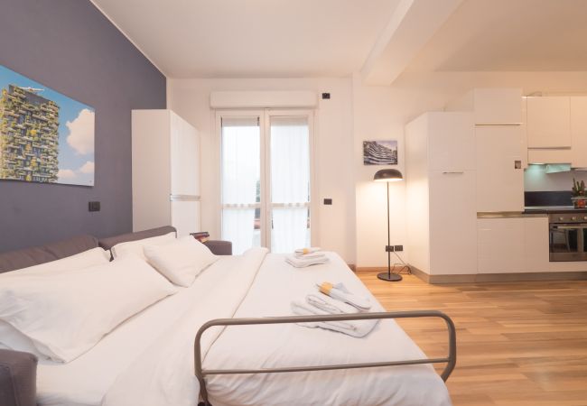 Studio in Milano - Candiani Building - Bright & Modern Studio with Balcony  Studio in Milano - Candiani Building - Bright & Modern Studio with Balcony