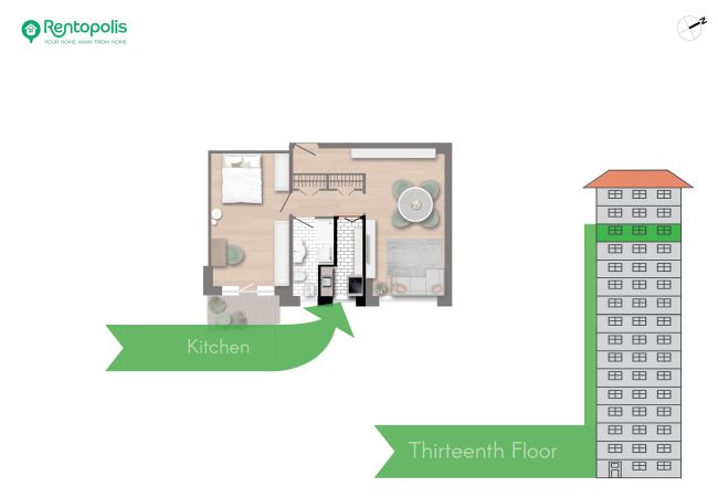 Apartment in Milano - Biancamano Skyline view - 13th floor 1 bdr with balcony in Moscova/Sempione Apartment in Milano - Biancamano Skyline view - 13th floor 1 bdr with balcony in Moscova/Sempione