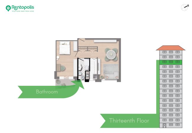 Apartment in Milano - Biancamano Skyline view - 13th floor 1 bdr with balcony in Moscova/Sempione Apartment in Milano - Biancamano Skyline view - 13th floor 1 bdr with balcony in Moscova/Sempione