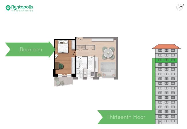 Apartment in Milano - Biancamano Skyline view - 13th floor 1 bdr with balcony in Moscova/Sempione Apartment in Milano - Biancamano Skyline view - 13th floor 1 bdr with balcony in Moscova/Sempione