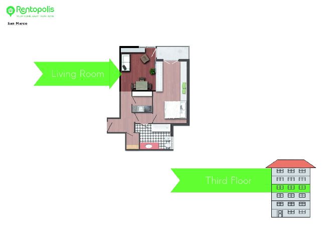 Apartment in Milano - S. Marco - Bright & Central 1BDR with Balcony in Brera  Apartment in Milano - S. Marco - Bright & Central 1BDR with Balcony in Brera