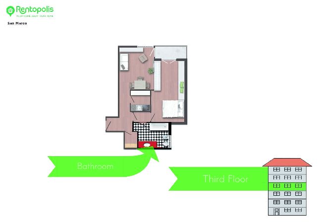 Apartment in Milano - S. Marco - Bright & Central 1BDR with Balcony in Brera  Apartment in Milano - S. Marco - Bright & Central 1BDR with Balcony in Brera