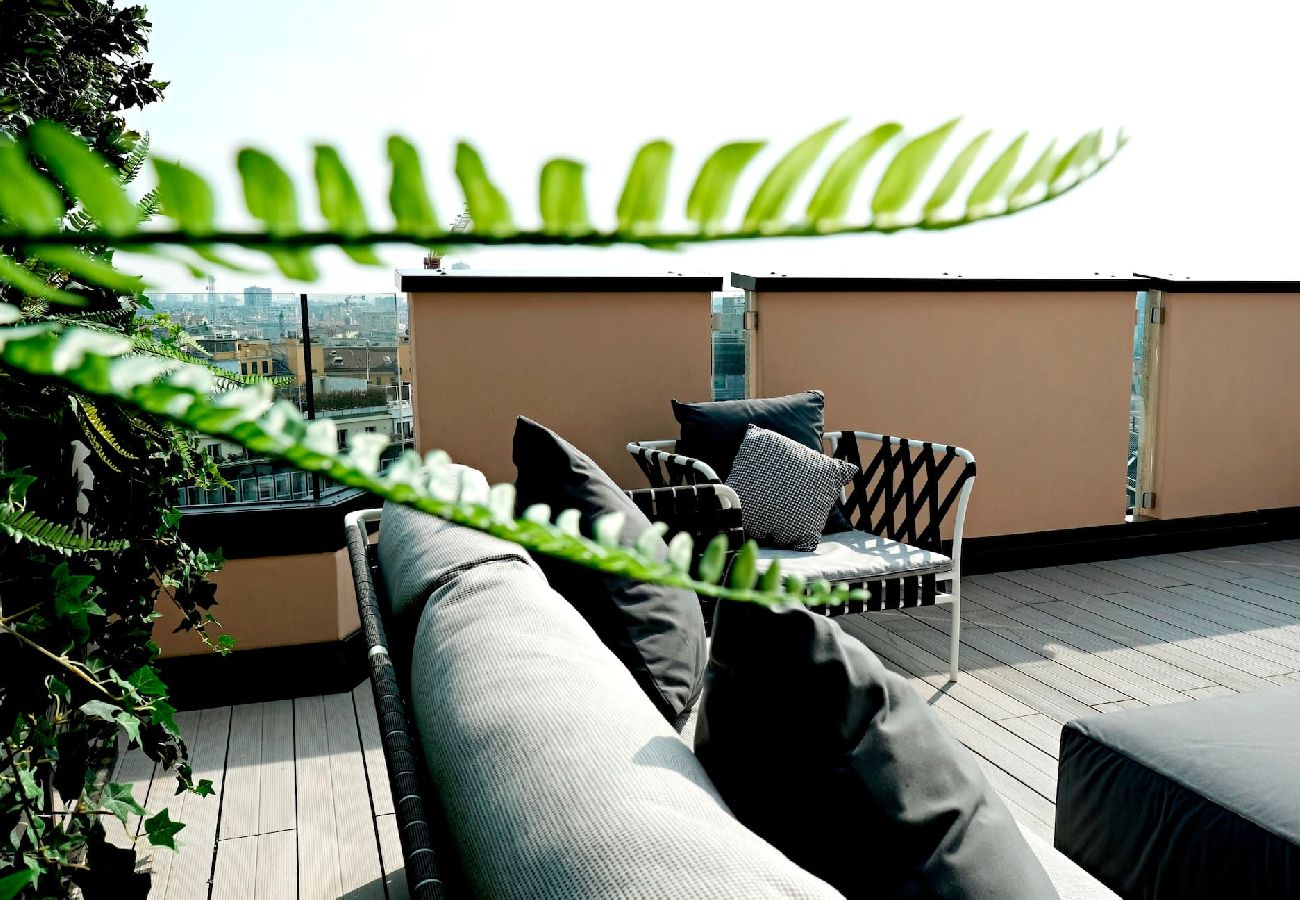 Apartment in Milan - S. Babila Central Tower w/rooftop terrace in San Babila 