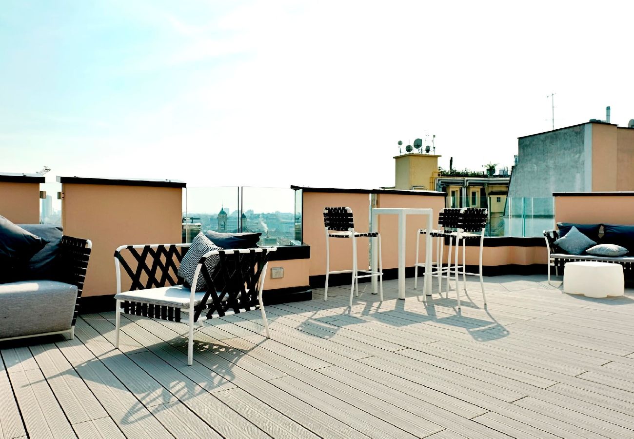 Apartment in Milan - S. Babila Central Tower w/rooftop terrace in San Babila 