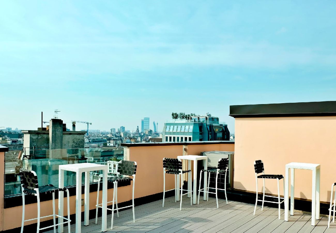 Apartment in Milan - S. Babila Central Tower w/rooftop terrace in San Babila 