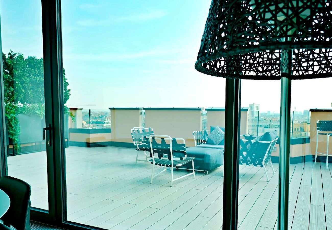 Apartment in Milan - S. Babila Central Tower w/rooftop terrace in San Babila 