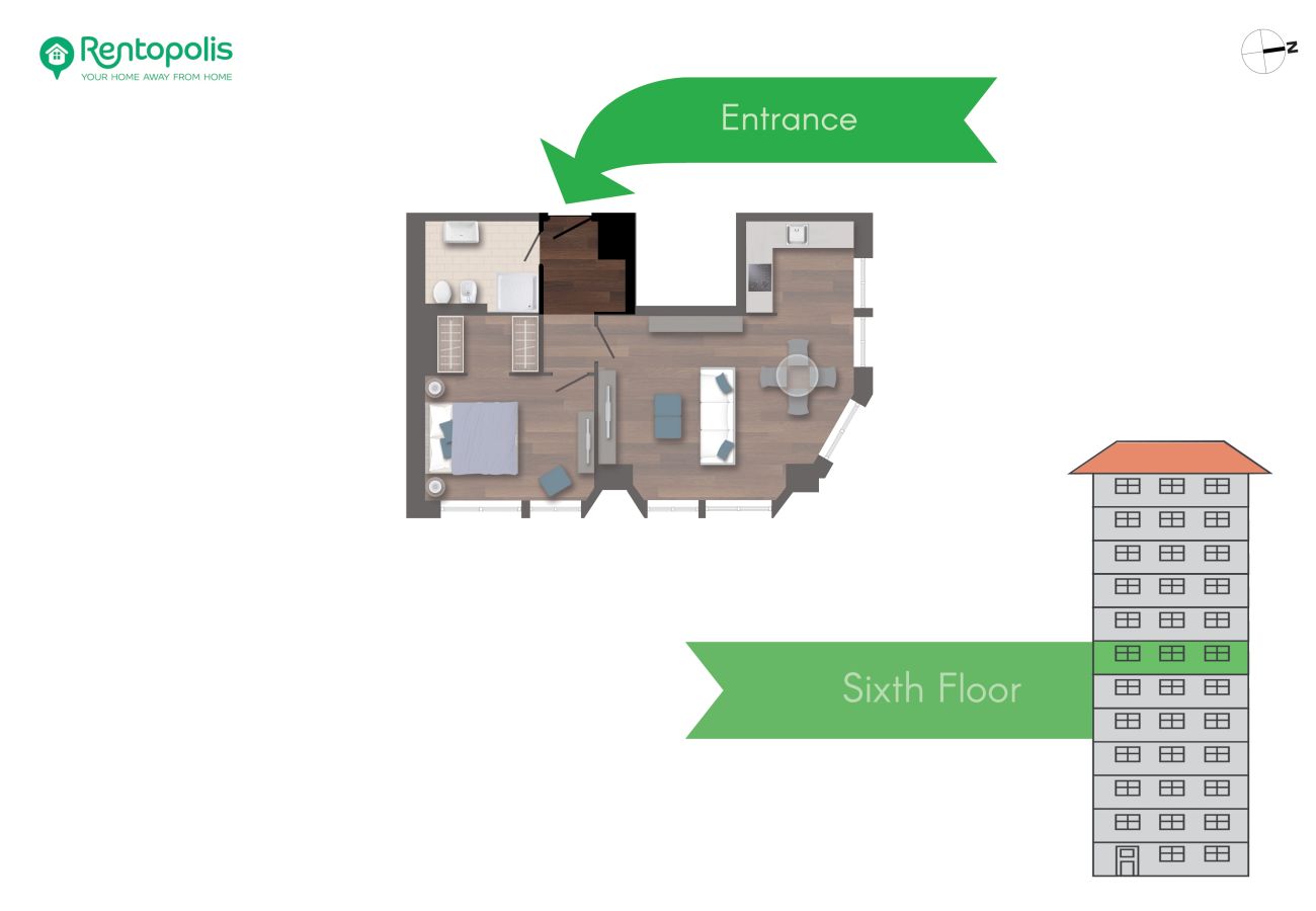 Apartment in Milan - S. Babila Central Tower w/rooftop terrace in San Babila 