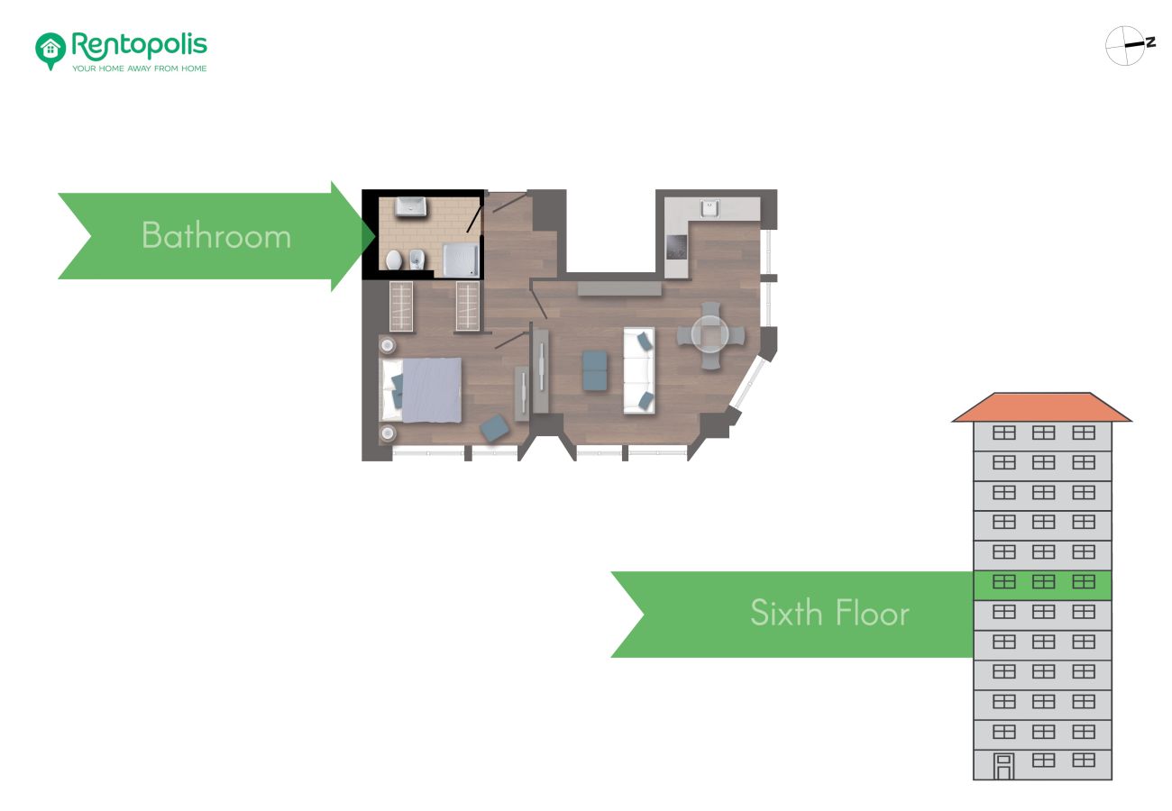Apartment in Milan - S. Babila Central Tower w/rooftop terrace in San Babila 