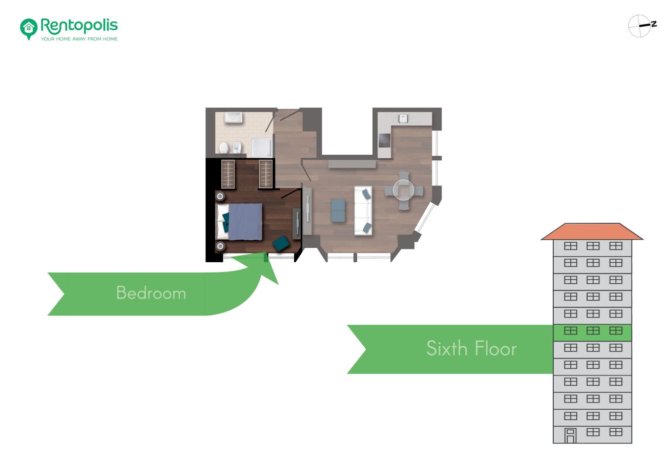 Apartment in Milan - S. Babila Central Tower w/rooftop terrace in San Babila 