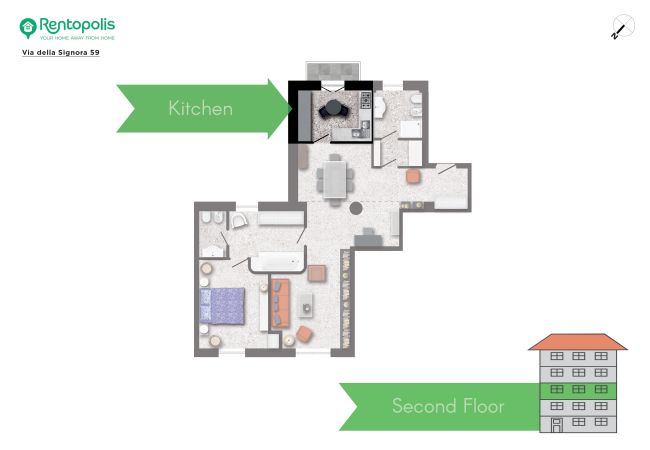 Apartment in Milano - Della Signora - Elegant & charming 1-bdr apartment close to Duomo Apartment in Milano - Della Signora - Elegant & charming 1-bdr apartment close to Duomo