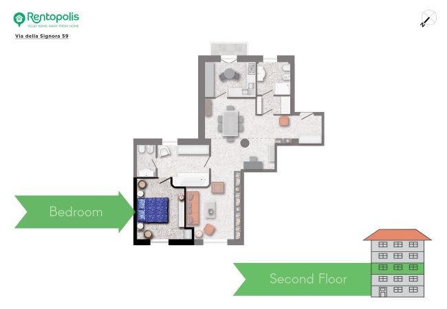 Apartment in Milano - Della Signora - Elegant & charming 1-bdr apartment close to Duomo Apartment in Milano - Della Signora - Elegant & charming 1-bdr apartment close to Duomo