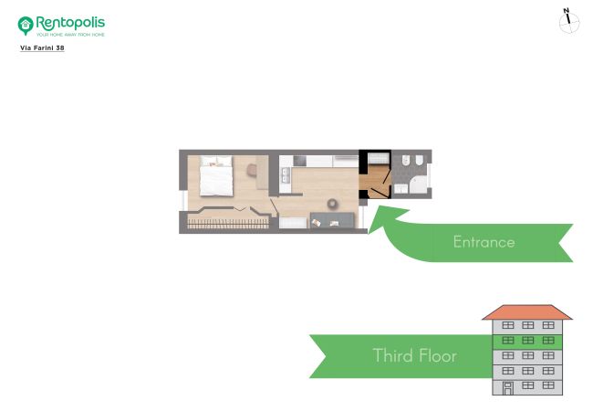 Apartment in Milano - Farini - Charming one-bedroom apartment in Isola area Apartment in Milano - Farini - Charming one-bedroom apartment in Isola area