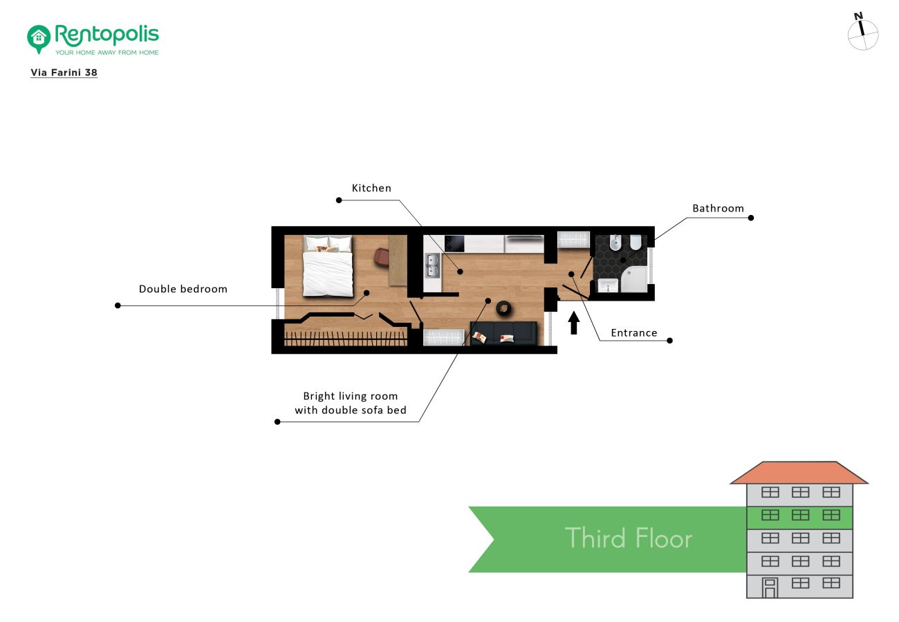 Apartment in Milan - Farini - Charming one-bedroom apartment in Isola area