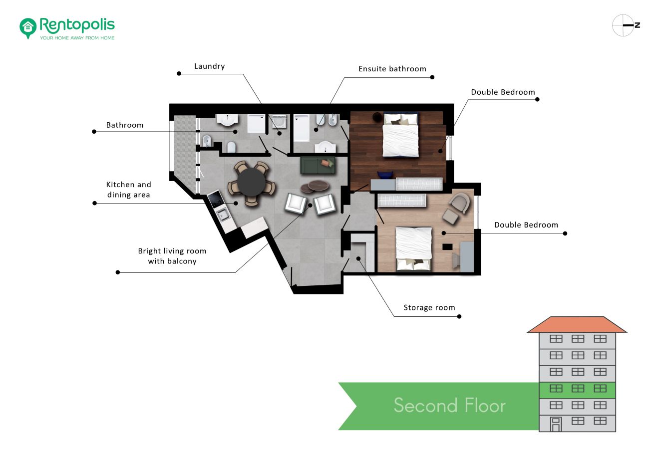 Apartment in Milan - Prina  -  Spacious 2BDR, Arco - Sempione Area