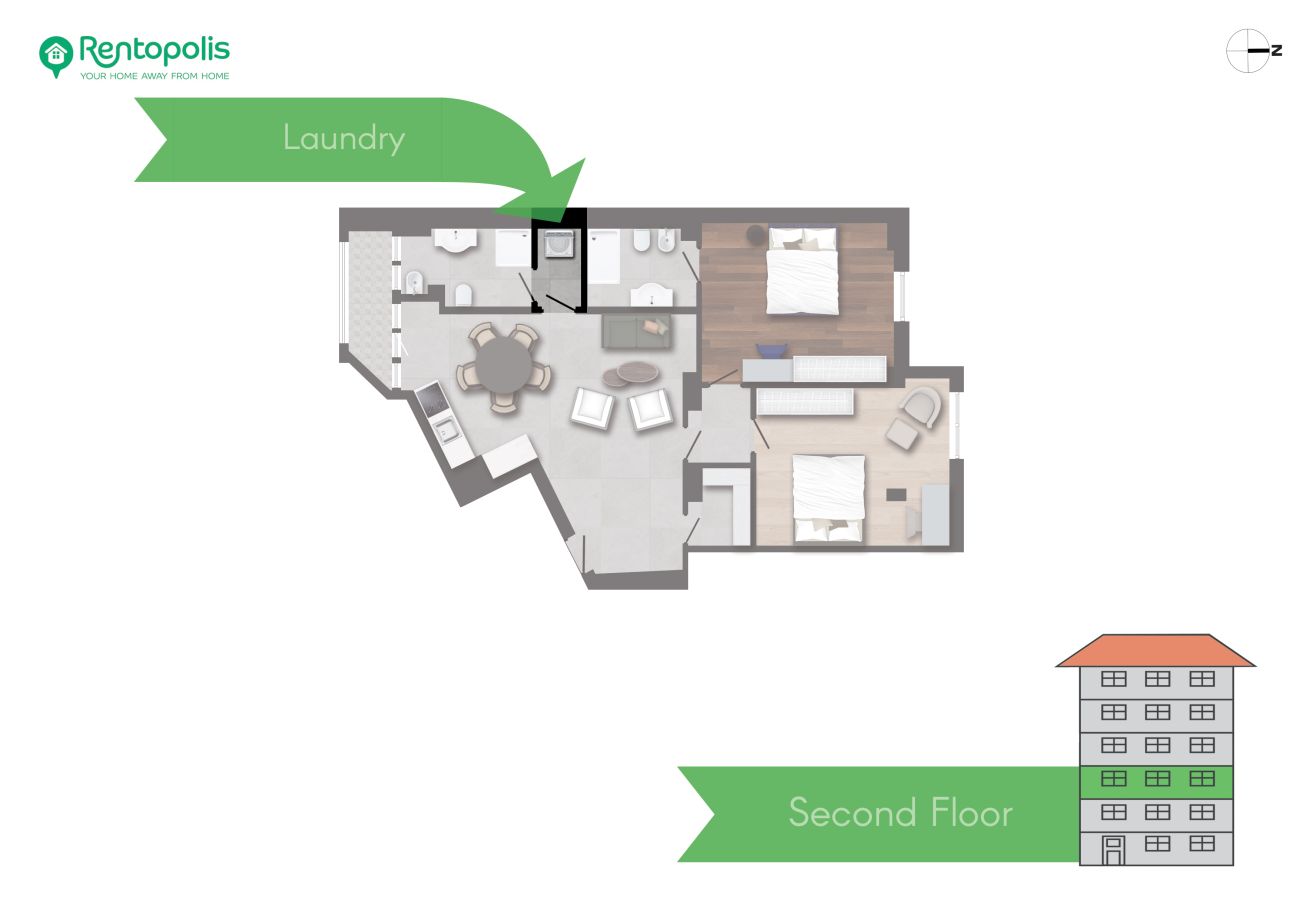 Apartment in Milan - Prina  -  Spacious 2BDR, Arco - Sempione Area