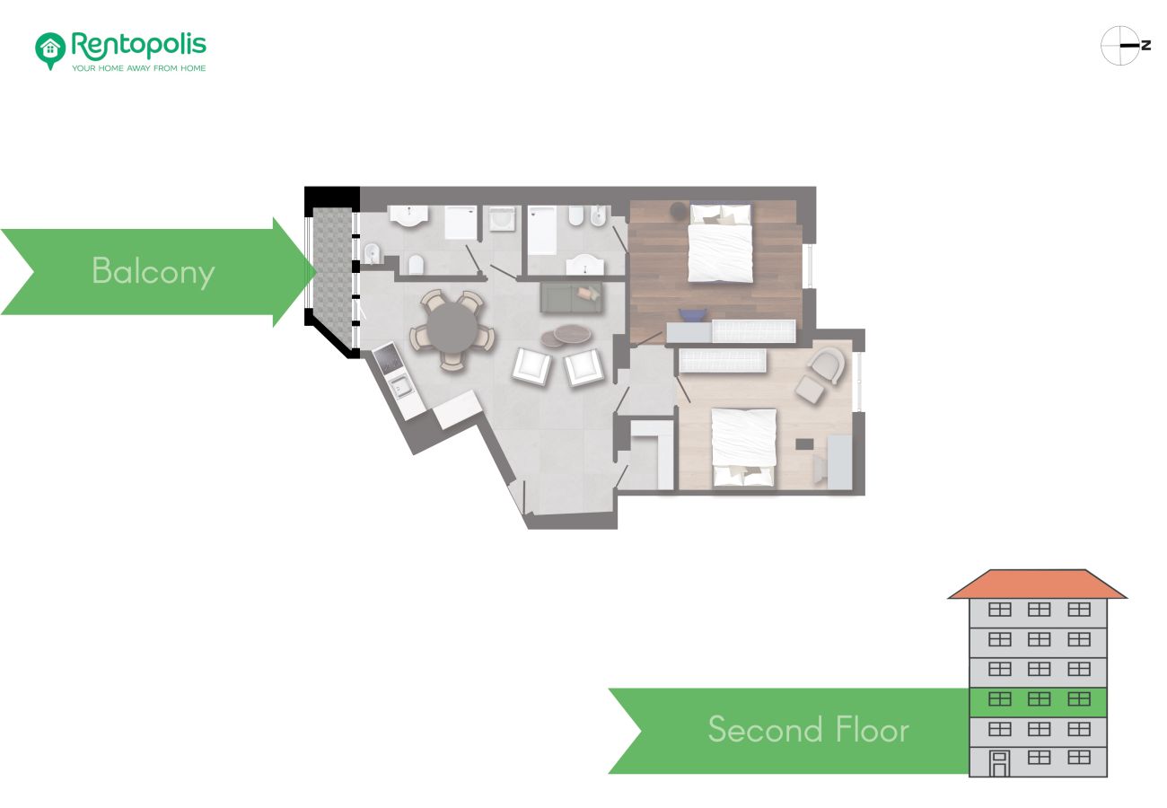 Apartment in Milan - Prina  -  Spacious 2BDR, Arco - Sempione Area