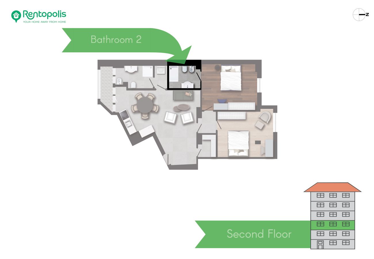 Apartment in Milan - Prina  -  Spacious 2BDR, Arco - Sempione Area