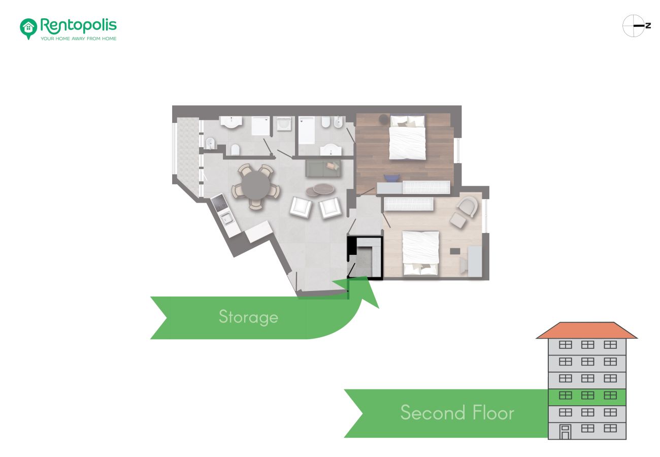 Apartment in Milan - Prina  -  Spacious 2BDR, Arco - Sempione Area