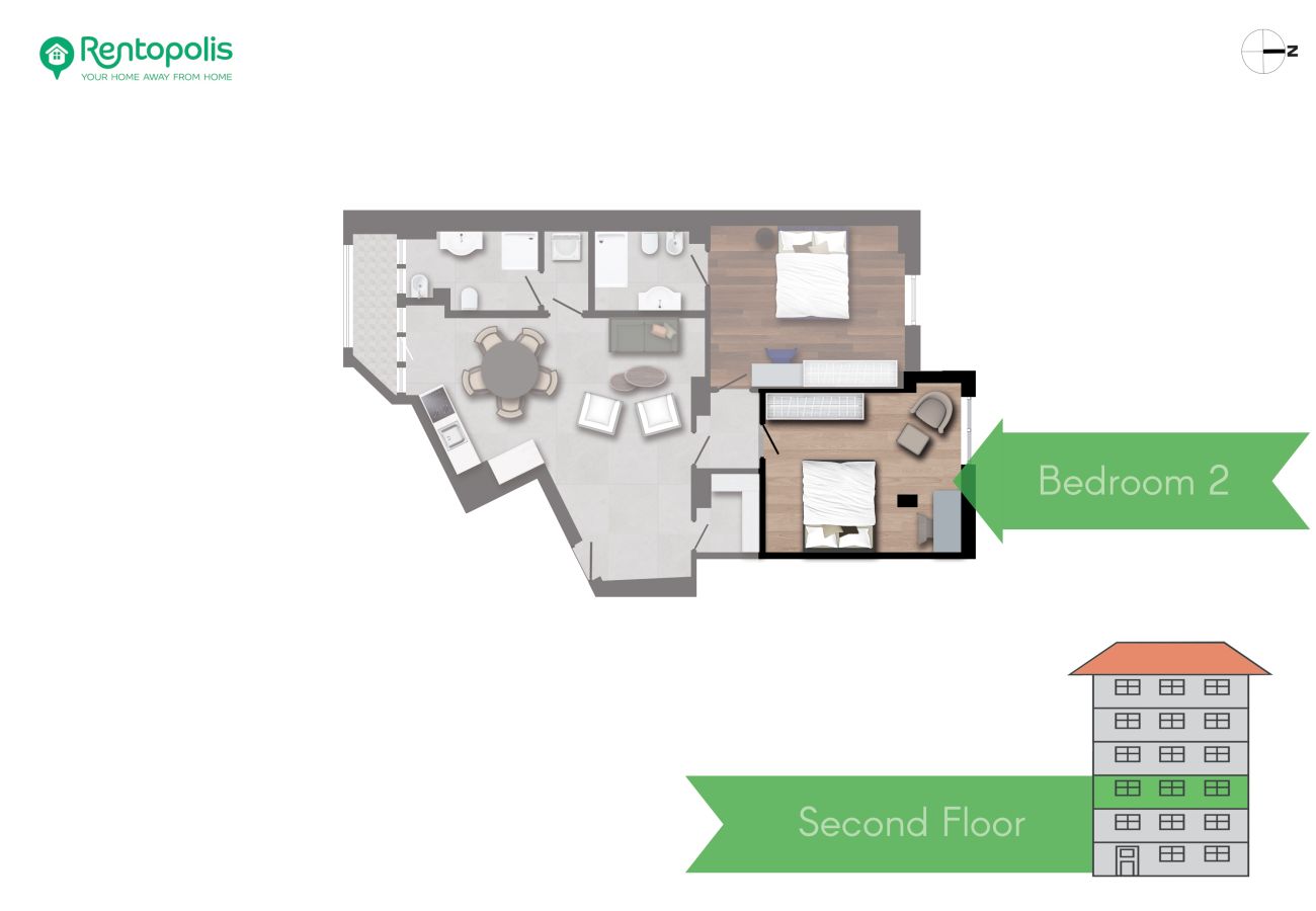 Apartment in Milan - Prina  -  Spacious 2BDR, Arco - Sempione Area