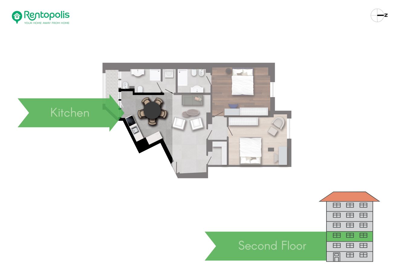 Apartment in Milan - Prina  -  Spacious 2BDR, Arco - Sempione Area