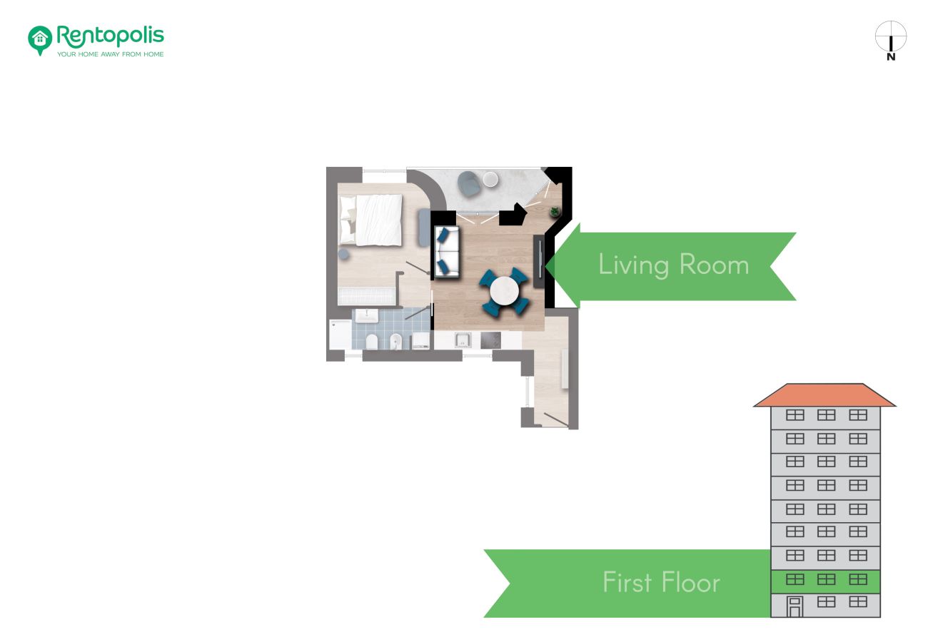 Apartment in Milan - Porta Vittoria A - Moder 1BDR with terrace, Duomo area