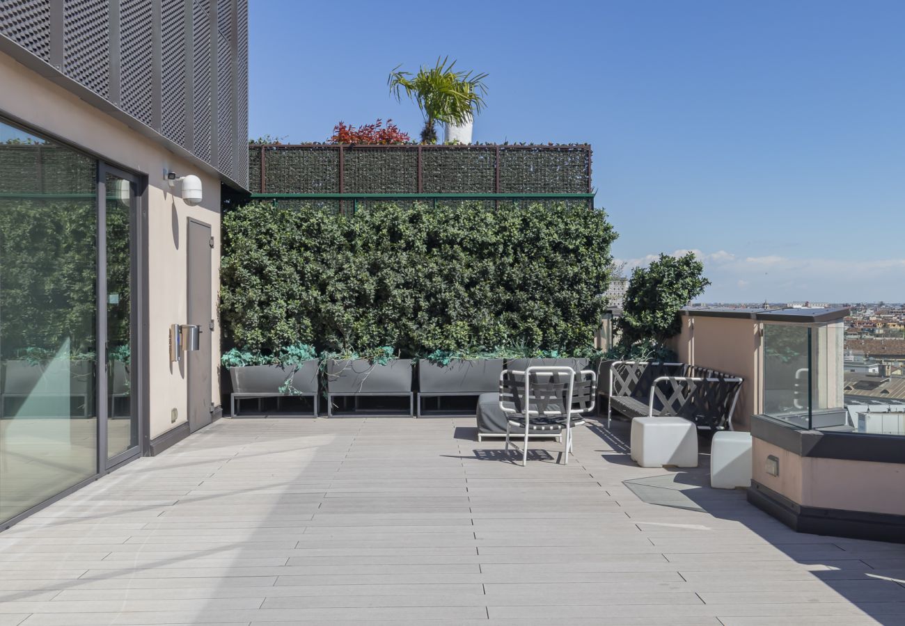 Apartment in Milan - Central Tower S. Babila - Elegant 2BDR with rooftop terrace